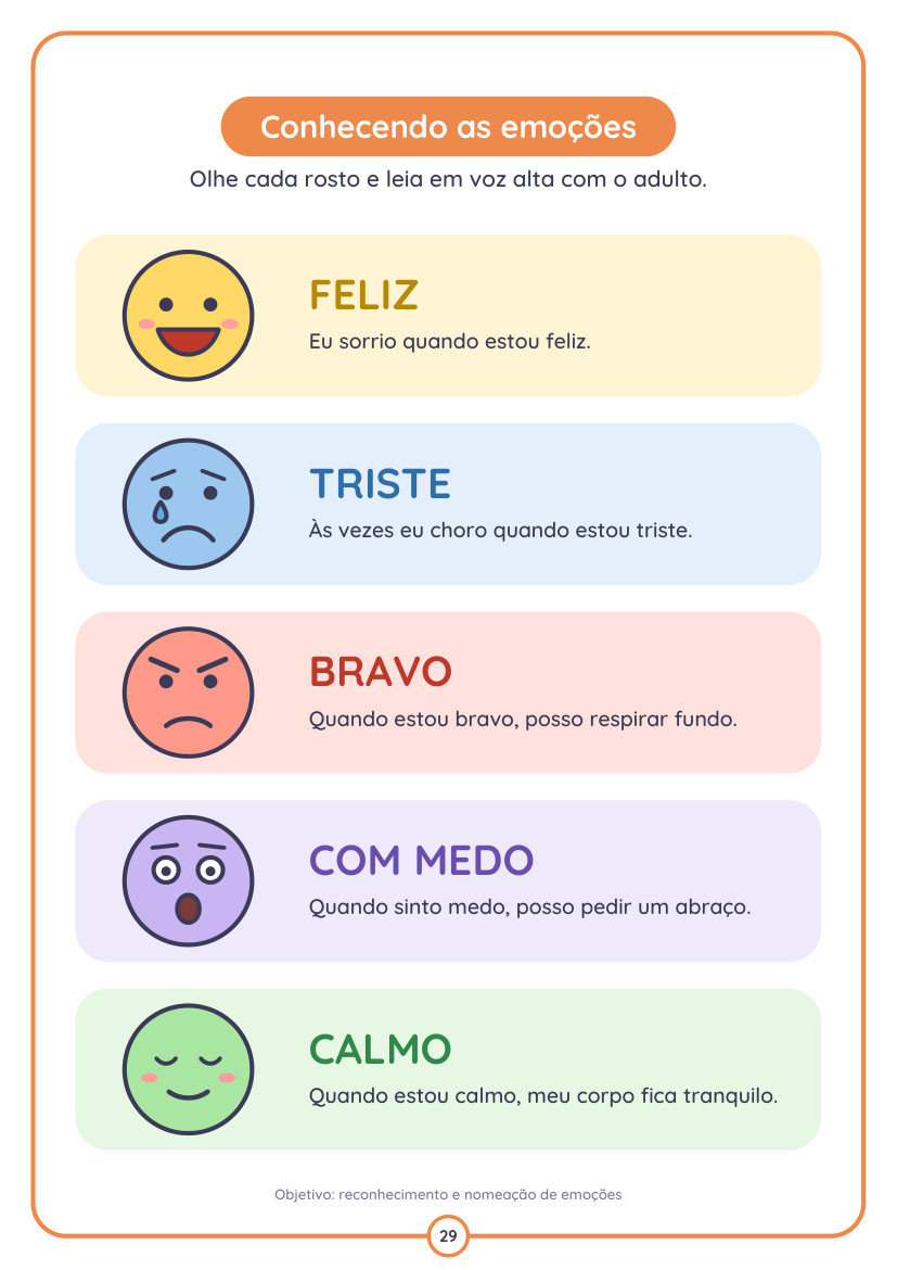 Página: conhecendo as emoções